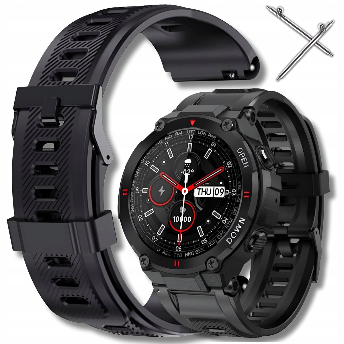 ESTUYOYA Cinturino per Orologio Pride compatibile con Garmin Vivoactive 4/Forerunner 255/265/Venu 3/Venu 2, Bracciale in Nylon 22mm Colori della Bandiera dell'Orgoglio LGBTQ