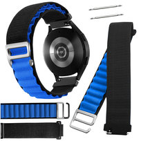 Pasek do Garmin Venu 3 45mm smartwatch czarno-niebieska opaska 22mm