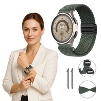 Pasek do Huawei Watch GT 5 Pro 42mm opaska zielony uniwersalny KOLORY 18mm