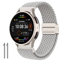 Pasek do HUAWEI Watch GT Runner 2 mocny pleciony watch opaska szary 20mm