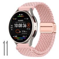 Pasek do HUAWEI Watch GT Runner 2 opaska pleciony na zegarek różowy trwały
