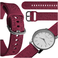 Pasek do Motorola Moto Watch 100 smartwatch malinowa opaska 20mm