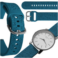 Pasek do Motorola Moto Watch 100 smartwatch niebieska opaska 20mm