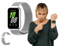Pasek do SAMSUNG GALAXY FIT 3 opaska na zegarek srebrny magnetyczny KOLORY