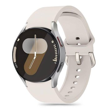 Pasek do SAMSUNG GALAXY WATCH 4 / 5 / 5 PRO / 6 / 7 / FE Tech-Protect Silicone Starlight kremowe - Tech-Protect