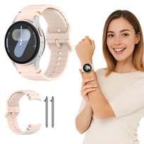 Pasek do Samsung Galaxy Watch 4 5 6 7 40/44/45/46/47mm S/M/L 20mm różowy
