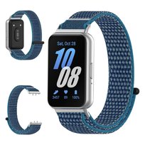 Pasek do Samsung Galaxy Watch Fit 3 opaska nylon mocny smartwatch niebieski