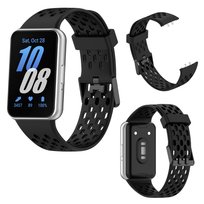 Pasek do Samsung Galaxy Watch Fit 3 perforowany zegarek opaska czarny