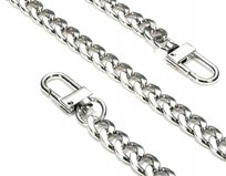 Pasek Do Torebki Torby Łańcuch Długi Srebrny Metal Edibazzar