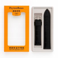 Pasek do zegarka 22 mm skóra naturalna krokodyl czarny + teleskopy