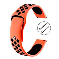 PASEK DO ZEGARKA 22MM – SILIKONOWY – czerwono-czarny