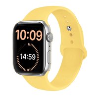Pasek do zegarka Apple Watch Sport 42/44/45/49mm Żółty Silikonowy Rhinocell
