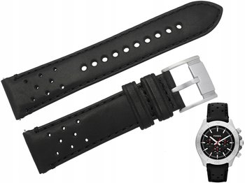 Pasek do zegarka Fossil CH2859 czarny skórzany 22 mm - FOSSIL