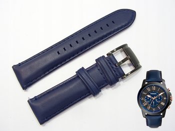 Pasek do zegarka Fossil FS5061 granatowy 22 mm - FOSSIL