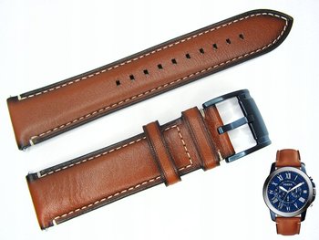 Pasek do zegarka Fossil FS5151 brązowy 22 mm - FOSSIL
