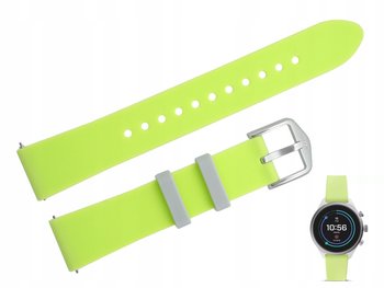 Pasek do zegarka Fossil FTW6028 18 mm zielony - FOSSIL