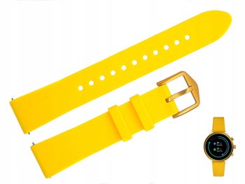 Pasek do zegarka Fossil FTW6053 18 mm żółty - FOSSIL