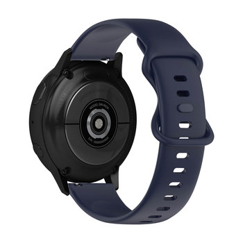Pasek do zegarka Galaxy Watch Active 2 Gładki silikon Granatowy - Avizar