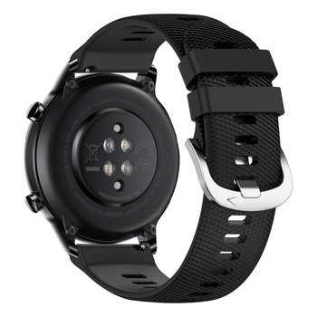Pasek do zegarka Honor Magic Watch 2, 46 mm, teksturowany silikon, czarny - Avizar