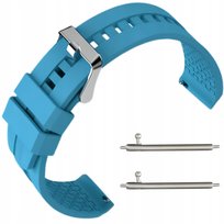 PASEK DO ZEGARKA SMARTWATCHA DEVILL SILIKONOWY 22MM TELESKOPY BŁĘKITNY