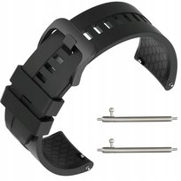 PASEK DO ZEGARKA SMARTWATCHA DEVILL SILIKONOWY 22MM TELESKOPY CZARNY