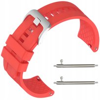 PASEK DO ZEGARKA SMARTWATCHA DEVILL SILIKONOWY 22MM TELESKOPY CZERWONY