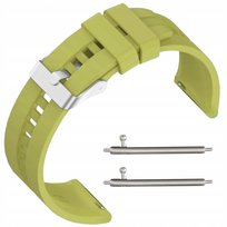 PASEK DO ZEGARKA SMARTWATCHA DEVILL SILIKONOWY 22MM TELESKOPY JASNY ZIELONY