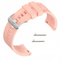 PASEK DO ZEGARKA SMARTWATCHA DEVILL SILIKONOWY 22MM TELESKOPY RÓŻOWY