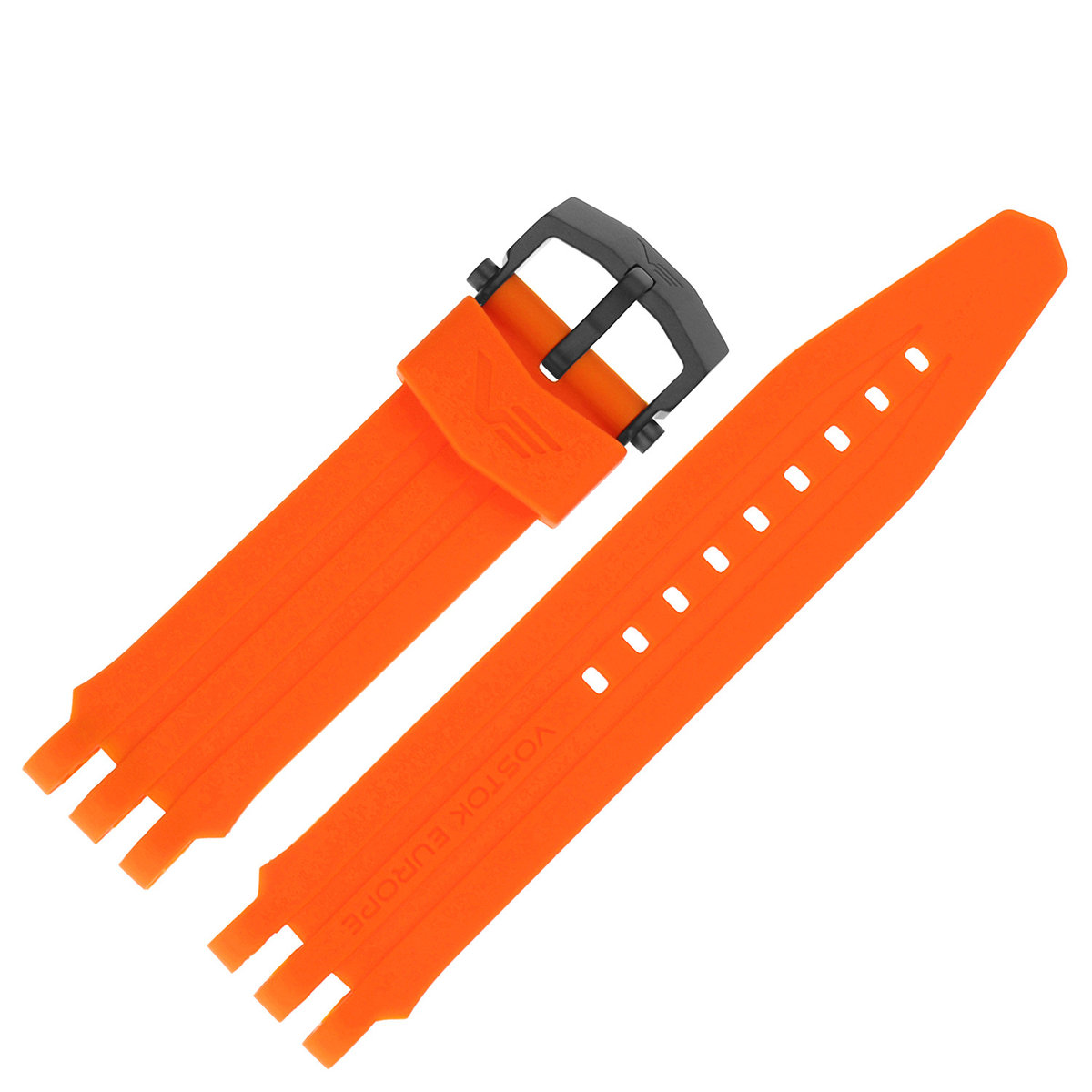 Vostok Europe Pasek Energia 3 - Silikon (C649) pomarańczowy czarna kl.