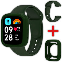 Pasek + etui Vanfone 2w1 do Xiaomi Redmi Watch 3 Active, khaki