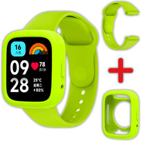 Pasek + etui Vanfone 2w1 do Xiaomi Redmi Watch 3 Active, zielony