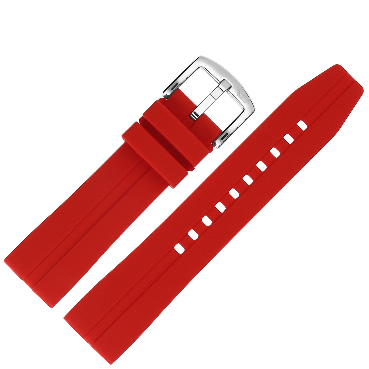 Vostok Europe Pasek Expedition - Silikon (A559) czerwony stalowa kl.
