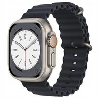 Pasek Gumowy 3D Apple Watch 1 2 3 4 5 6 7 8 9 SE 38/40/41mm GRAFITOWY Inna marka