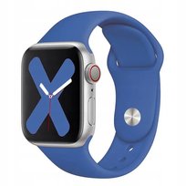 Pasek Gumowy do Apple Watch 1 2 3 4 5 6 7 8 9 SE 38/40/41mm ATRAMENTOWY Inna marka