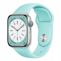 PASEK GUMOWY DO APPLE WATCHA 38/40/41 MIĘTA SPORT Inna marka