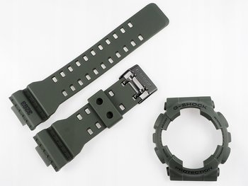 Pasek i bezel Casio GA-100 GA-110 GD-100 GD-100MS-3 GD-100MS zielony - Casio