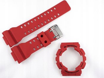 Pasek i bezel Casio GA-100B-4 GA-100 GA-110 GA-140 GA-120 czerwony matowy - Casio