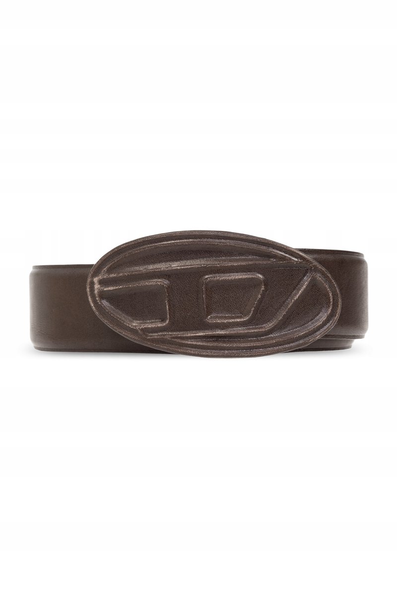 Diesel Pasek męski skórzany DIESEL B-1DR SCRATCH | rozmiar 95