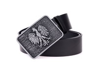 Pasek męski skórzany Kaletnik Polski Orzeł 4 cm