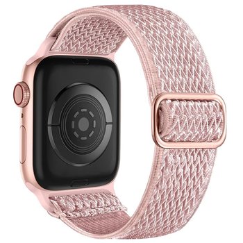 Pasek Nylon Strap Do Apple Watch 1 2 3 4 5 6 7 Se 38/40/41Mm - Różowo-Biały - Bowi