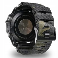 PASEK NYLONOWY DO GARMIN FENIX 5 6 7 8 E PRO SOLAR INSTINCT EPIX QUCIKFIT