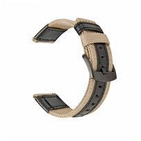 Pasek Opaska Bransoleta Nylon Klamra Beżowy uniwersalna 22mm