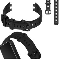 Pasek opaska do Huawei Band 8 / 9 / 10 smartwatch smartband mocny sportowy (Czarny) Chronsmarta