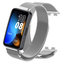 Pasek opaska do Huawei Band 8 / Band 9 metalowy (Srebrny)