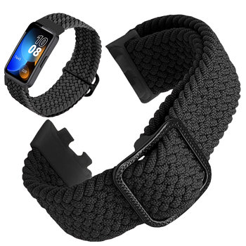 Pasek opaska do Huawei Band 8 i Band 9 elastyczny (Czarny) - Chronsmarta
