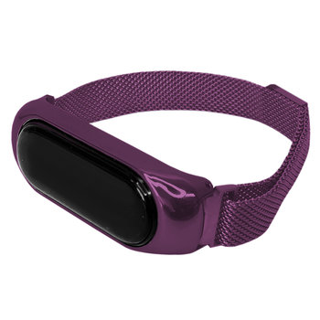 PASEK OPASKA MAGNETYCZNA do XIAOMI MI BAND 3/4 (fioletowy) - Chronsmarta