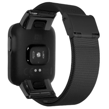 Pasek Opaska Metalowa Do Xiaomi Mi Watch Lite (Czarna) - Inna marka
