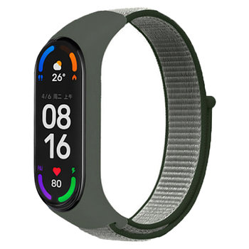 Pasek Opaska Nylonowa do Xiaomi Mi Band 3/4/5/6 "Khaki" - DreamLab