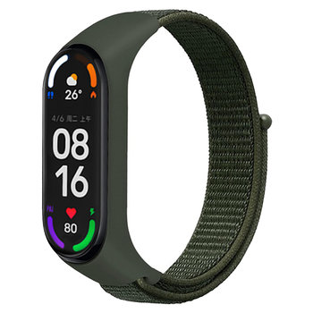 Pasek Opaska Nylonowa do Xiaomi Mi Band 3/4/5/6 "Oliwkowy" - DreamLab