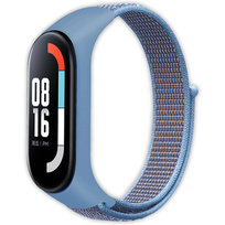 Pasek opaska nylonowa Vanfone do Xiaomi Mi Band 3/4/5/6/7, lazurowy